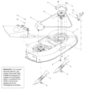 Part Location Diagram of 983-04003A MTD Deck Shell
